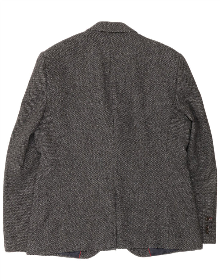 Мужской пиджак Jack Wills на 2 пуговицах, Великобритания, 42 XL, серая шерсть