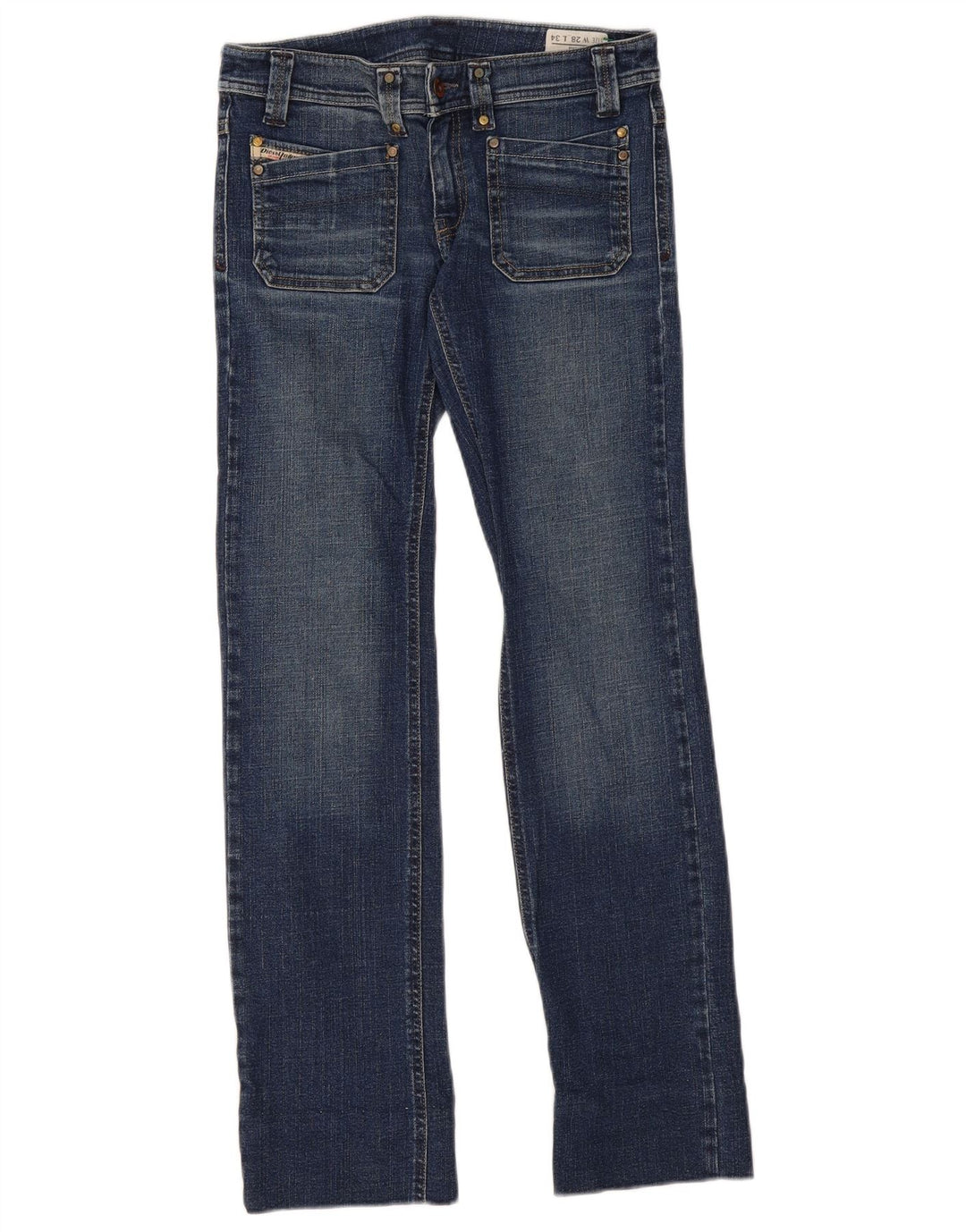 Женские зауженные джинсы Diesel Keate W28 L31, синий хлопок