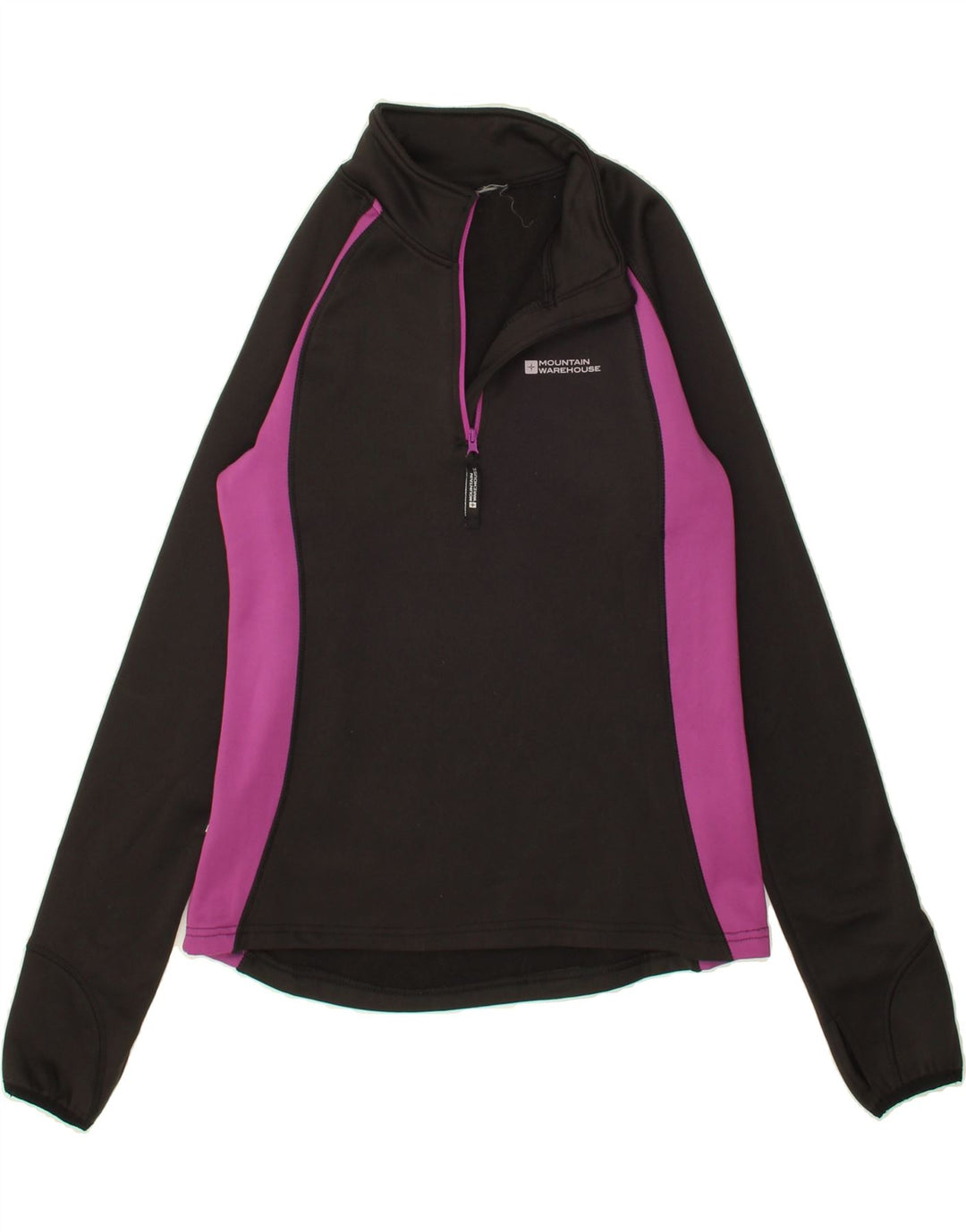 MOUNTAIN WAREHOUSE Womens Pullover Tracksuit Top UK 12 Medium Black Vintage Mountain Warehouse and Second-Hand Mountain Warehouse from Messina Hembry 