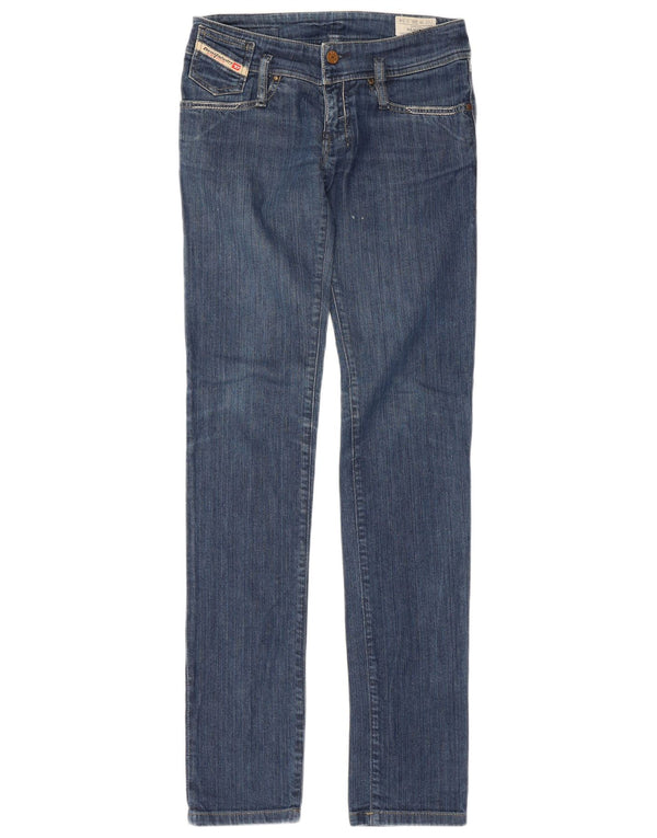 Женские узкие прямые джинсы Diesel Matic с низкой талией W26 L34, синий хлопок