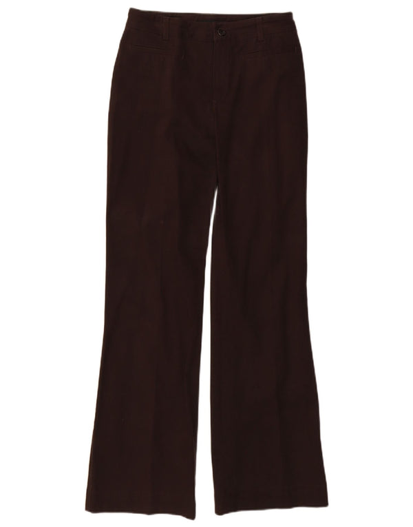 Massimo Dutti Женские повседневные брюки Bootcut EU 36 XS W26 L31 Коричневые хлопковые брюки