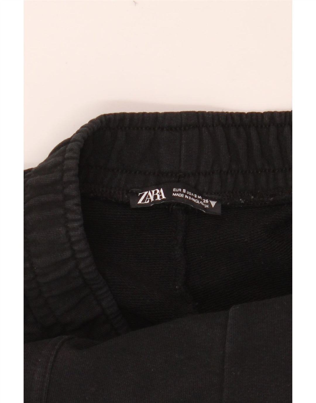 ZARA Mens Cargo Tracksuit Trousers Small  Black Cotton