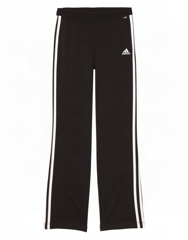 Женские спортивные брюки Adidas UK 10, маленькие черные из полиэстера
