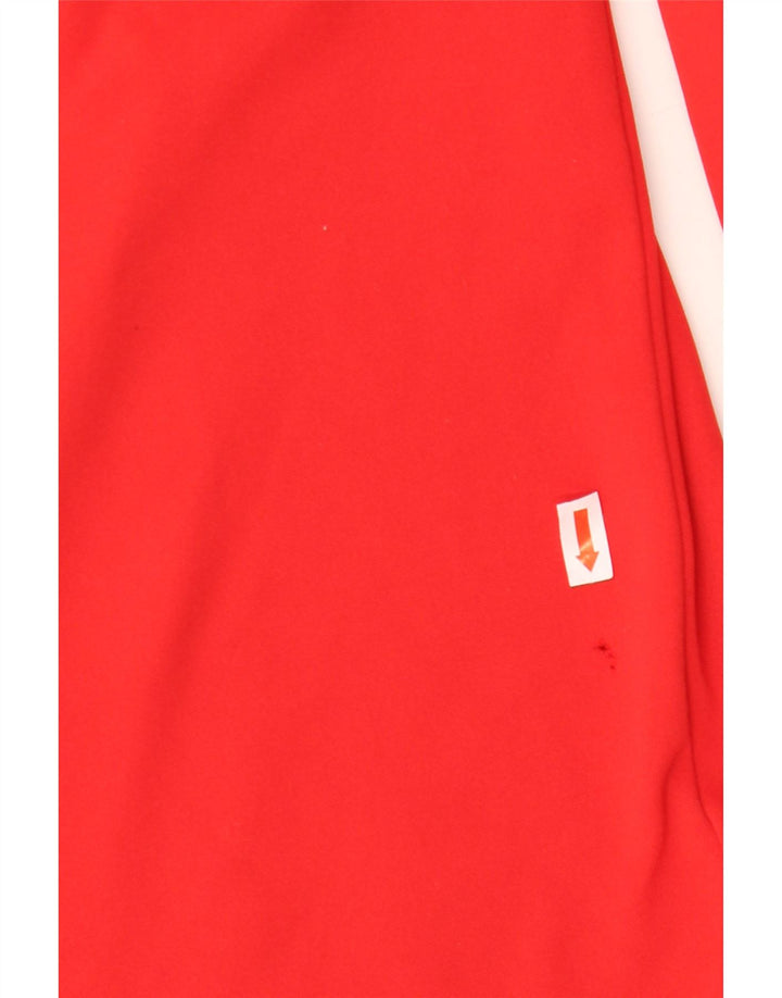 Мужской пуловер на молнии с рисунком Nike Dri Fit, спортивный костюм, большой красный