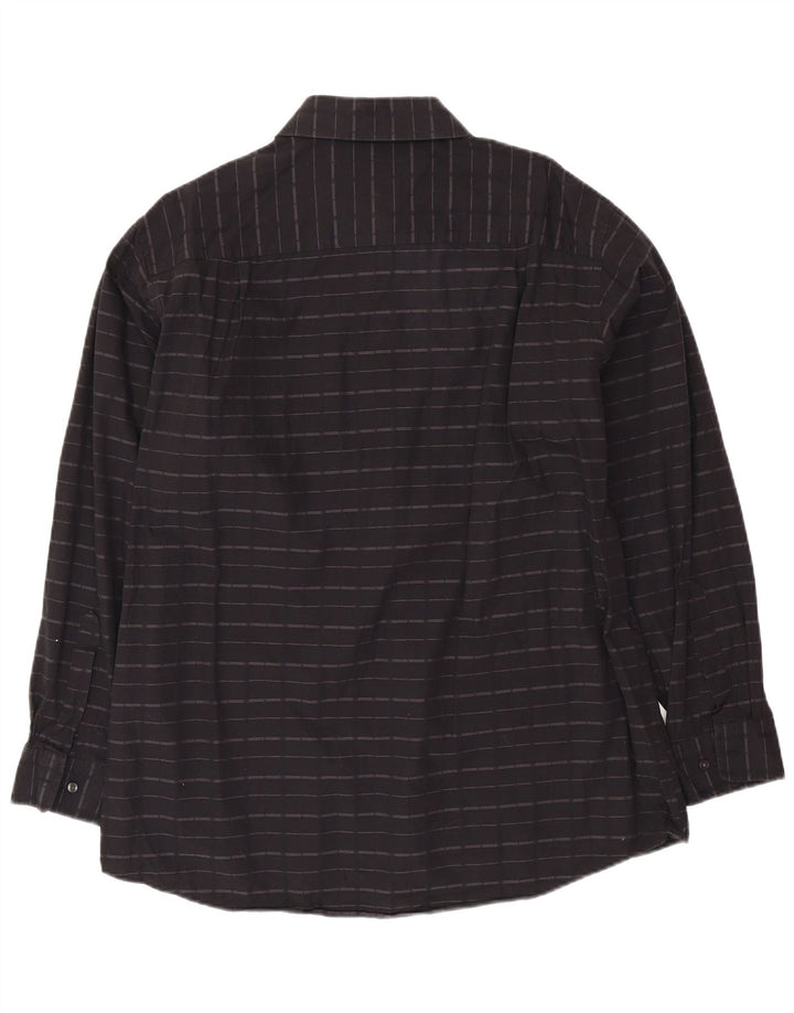 Мужская рубашка CALVIN KLEIN, размер 17 XL, хлопок в черную полоску