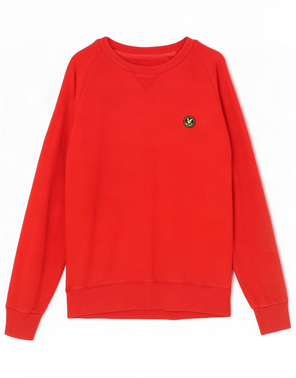 Lyle & Scott Mens Sweatshirt Jumper XL Red Cotton