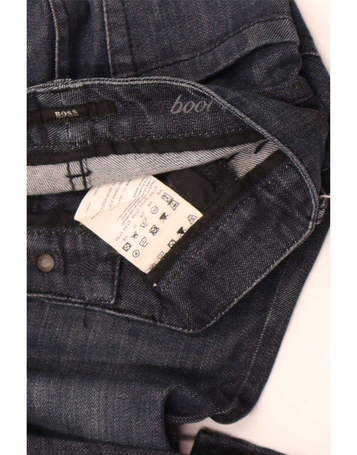 Женские джинсы Bootcut Hugo Boss W27 L28 Темно-синие, хлопок