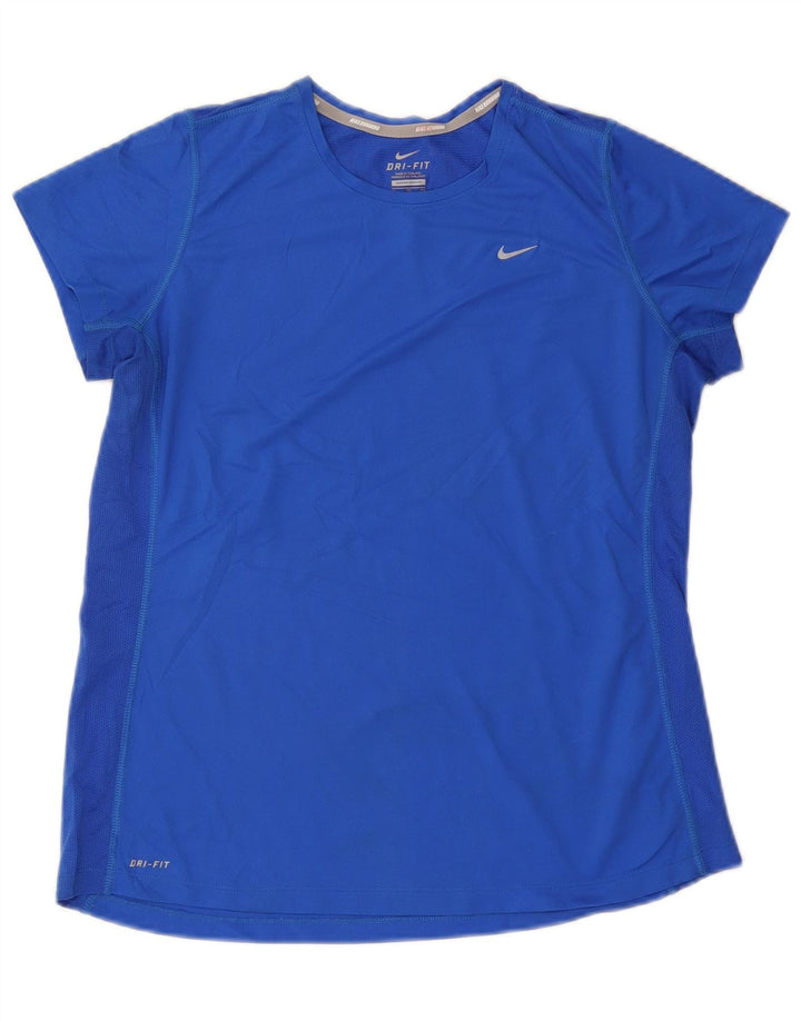 Женская футболка Nike Dri Fit Top UK 18 XL, синяя, полиэстер
