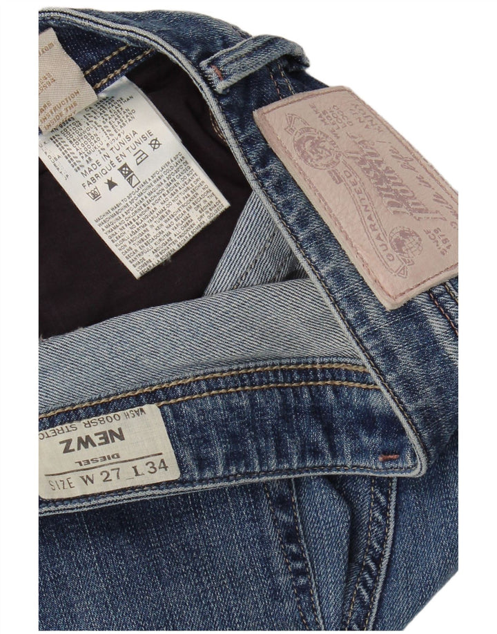 Женские прямые узкие джинсы Diesel Newz W27 L34, синий хлопок