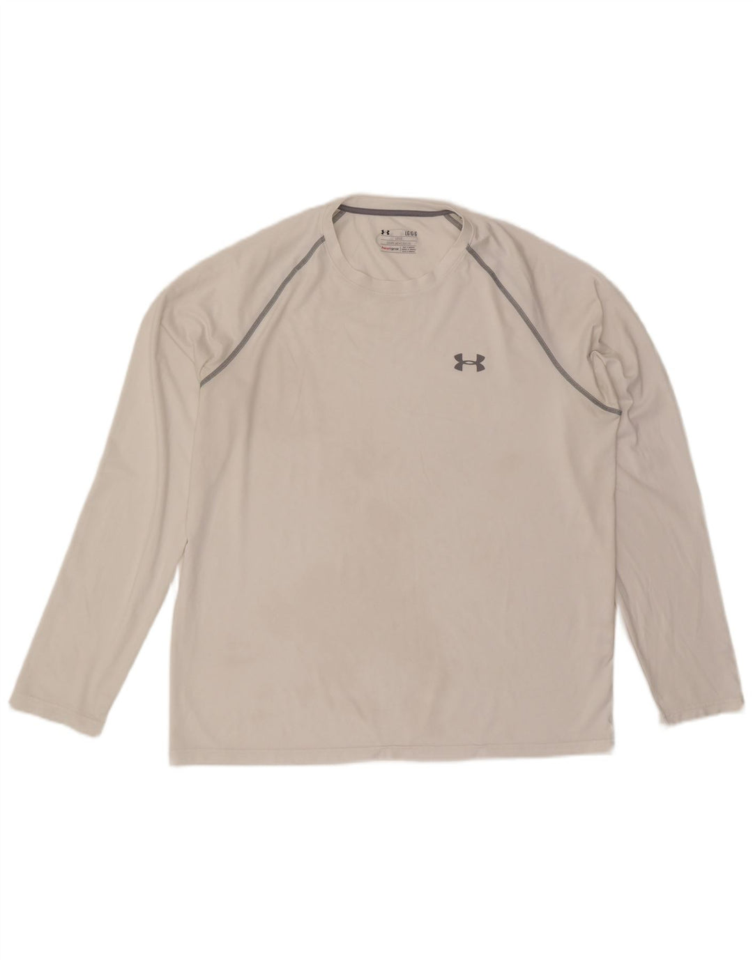 Мужской топ Under Armour Heat Gear, большой белый полиэстер с длинными рукавами