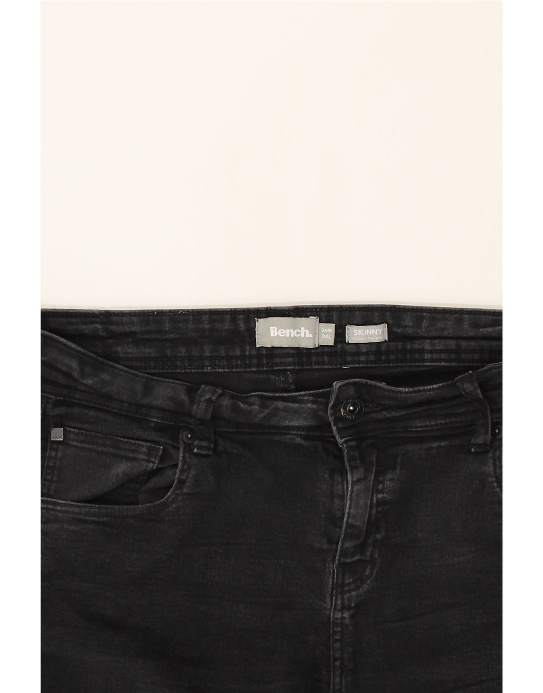 Женские джинсы скинни BENCH W34 L34, черные, хлопок