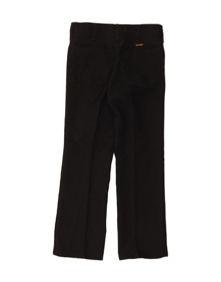 WRANGLER Womens Straight Casual Trousers W30 L27 Black Polyester Vintage Wrangler and Second-Hand Wrangler from Messina Hembry 