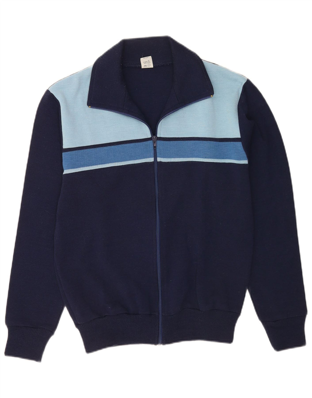 Винтажный мужской спортивный костюм Top Jacket IT 48 Medium Navy Blue Colorblock