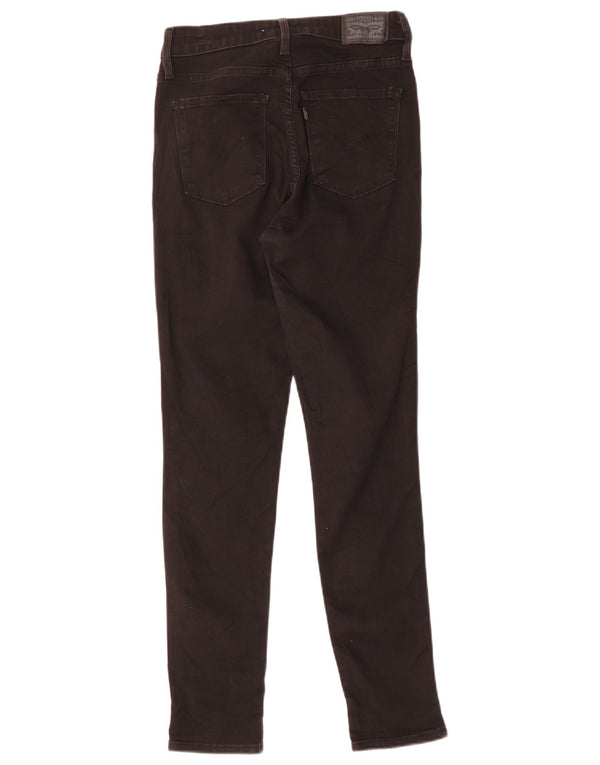 Levi's Womens 721 High Rise Skinny Jeans W28 L30 Black Cotton