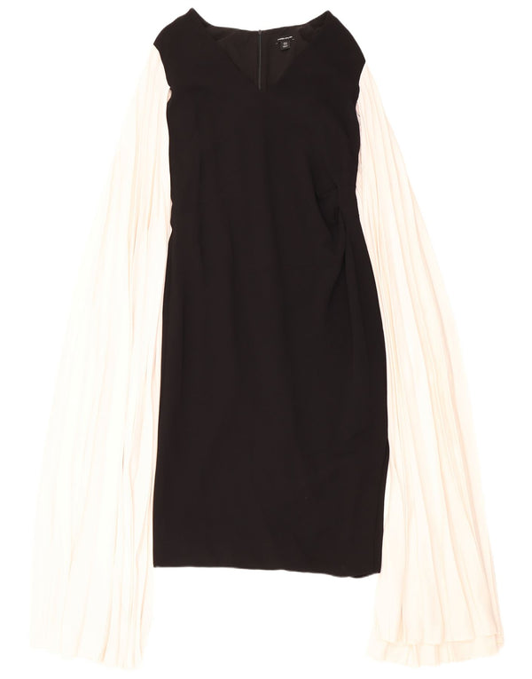 Женское платье-футляр Karen Millen UK 14, большое черное вискоза с цветными блоками