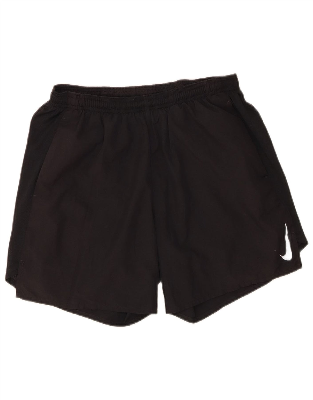 NIKE Womens Dri Fit Sport Shorts Large  Black Polyester