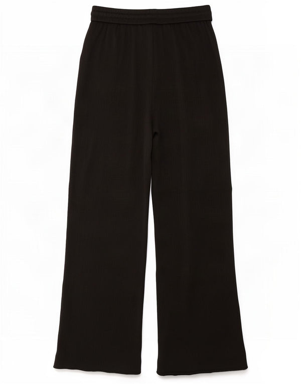 Женские широкие брюки с завышенной талией Zara UK 12, средние W28 L31, черные