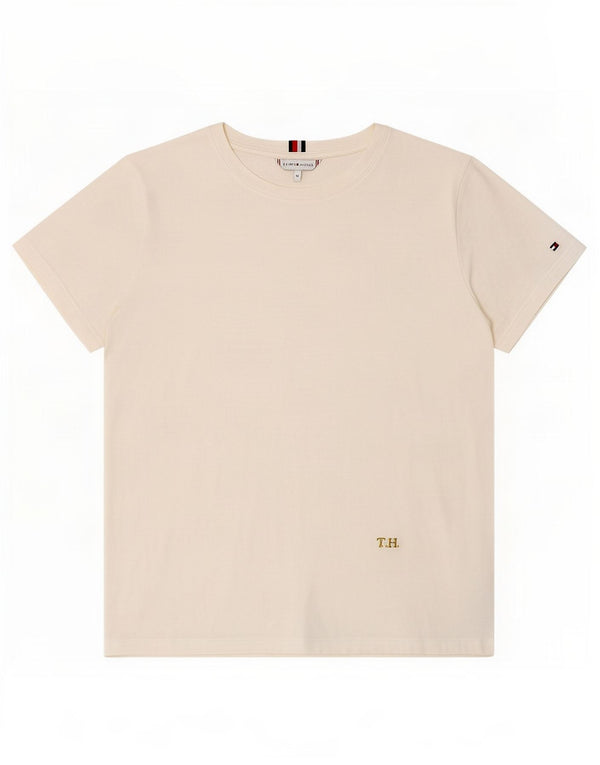 Женская футболка Tommy Hilfiger Top UK 14, большой белый хлопок
