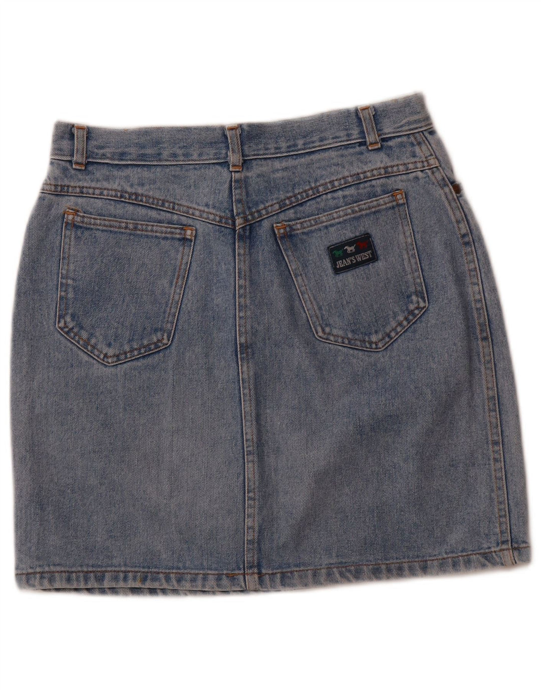 Джинсовая женская юбка Jean's West W28, средний синий