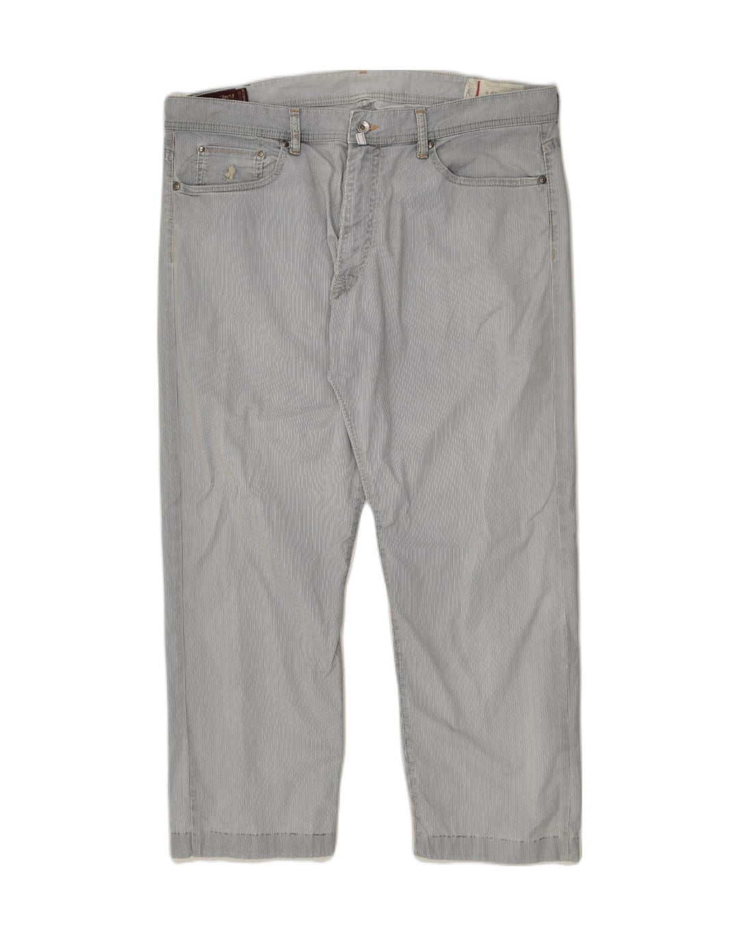 MARLBORO CLASSICS Womens Straight Casual Trousers W38 L30 Blue Pinstripe | Vintage Marlboro Classics | Thrift | Second-Hand Marlboro Classics | Used Clothing | Messina Hembry 