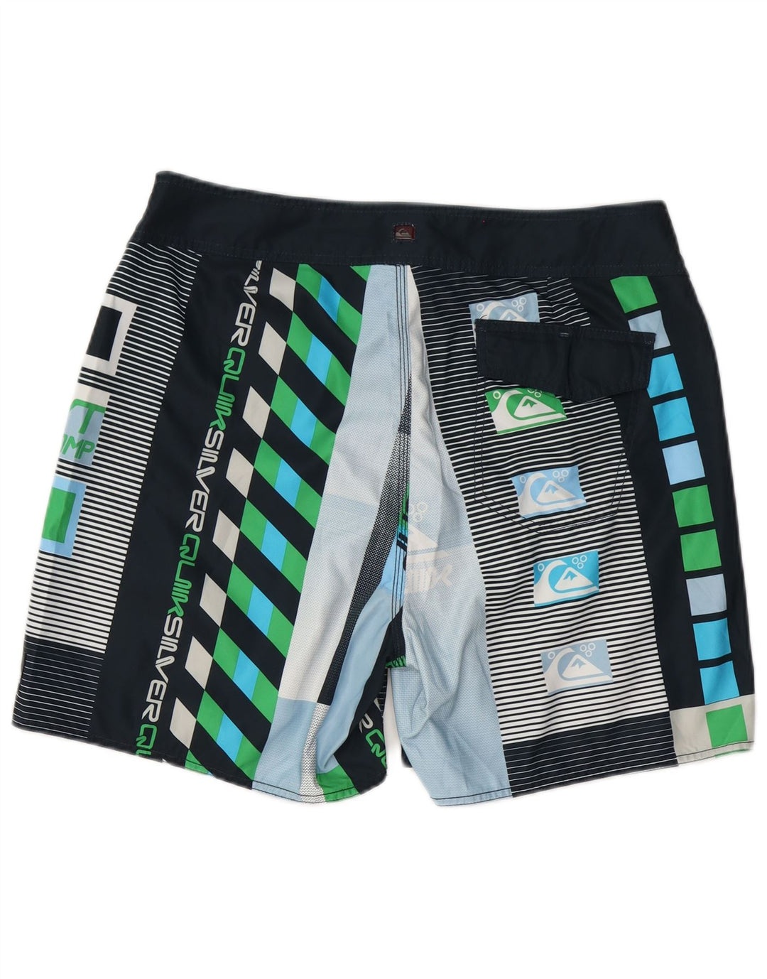 Мужские шорты для плавания Quiksilver с рисунком, большие, разноцветные, с геометрическим рисунком