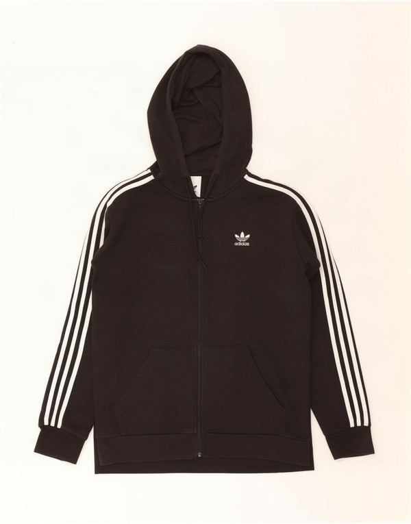Мужской джемпер с капюшоном Adidas среднего размера, черный, хлопок