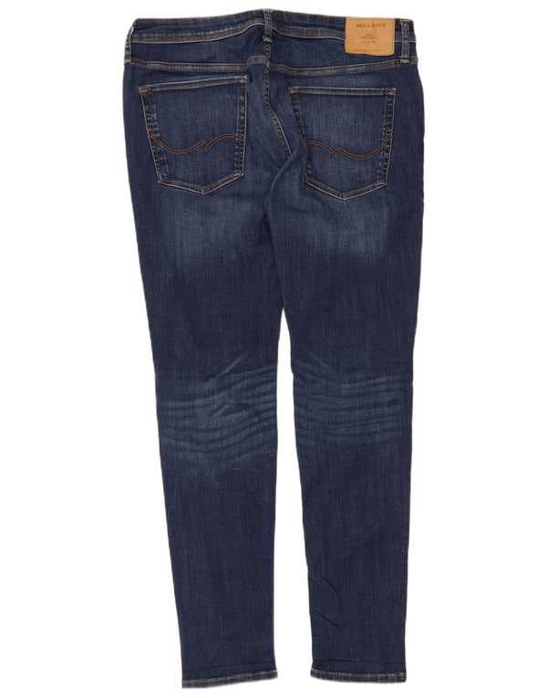Мужские джинсы скинни Jack & Jones Tom W36 L32, темно-синий, хлопок
