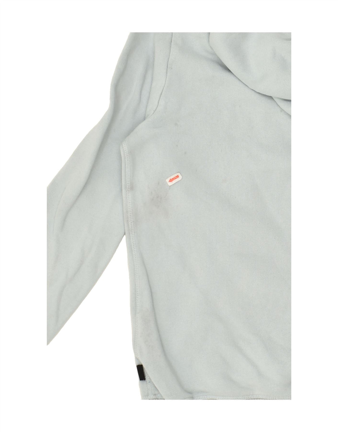 SUPERDRY Womens Graphic Hoodie Jumper UK 10 Small Blue Cotton | Vintage Superdry | Thrift | Second-Hand Superdry | Used Clothing | Messina Hembry 
