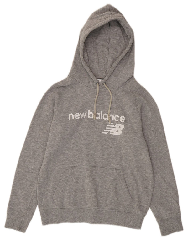Женский джемпер с капюшоном New Balance UK 6 XS, серый хлопок
