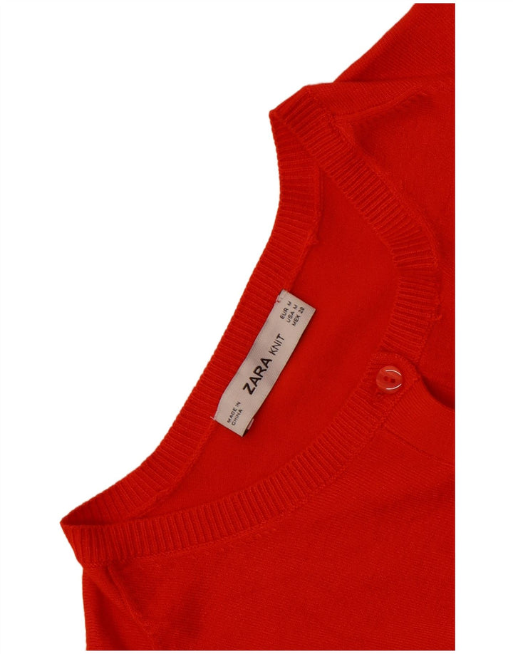 Женский кардиган Zara UK 14, средний оранжевый