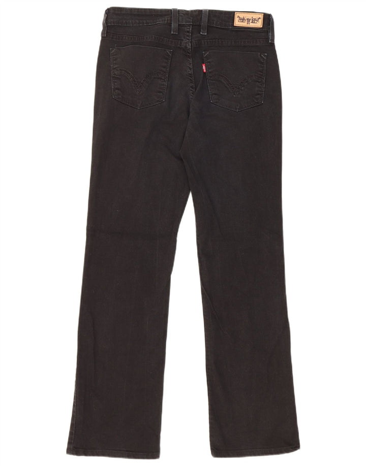 Женские прямые джинсы Levi's 627 W29 L30, черный хлопок