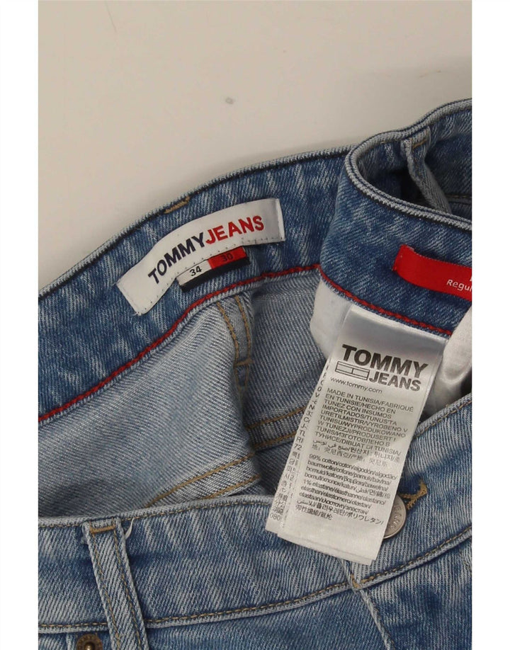Мужские прямые джинсы Tommy Hilfiger W34 L27 синие, хлопок