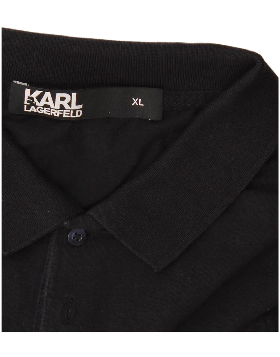 Мужская рубашка поло Karl Lagerfeld XL темно-синяя