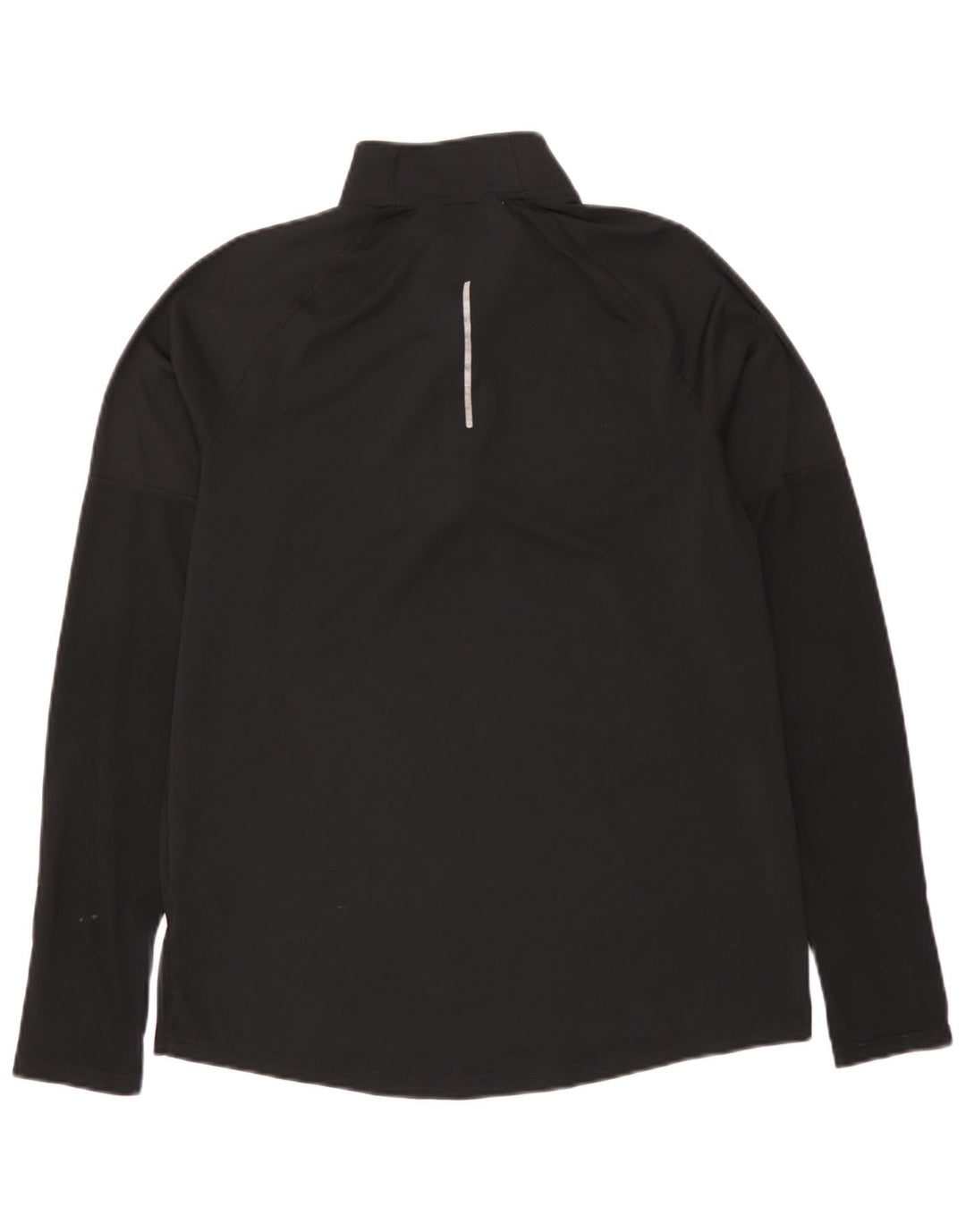 Мужской пуловер с воротником на молнии Nike Dri Fit, спортивный костюм, средний черный полиэстер