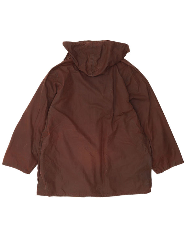 Мужская куртка Hamilton Country Wear с капюшоном из вощеного хлопка UK 42 XL Коричневая
