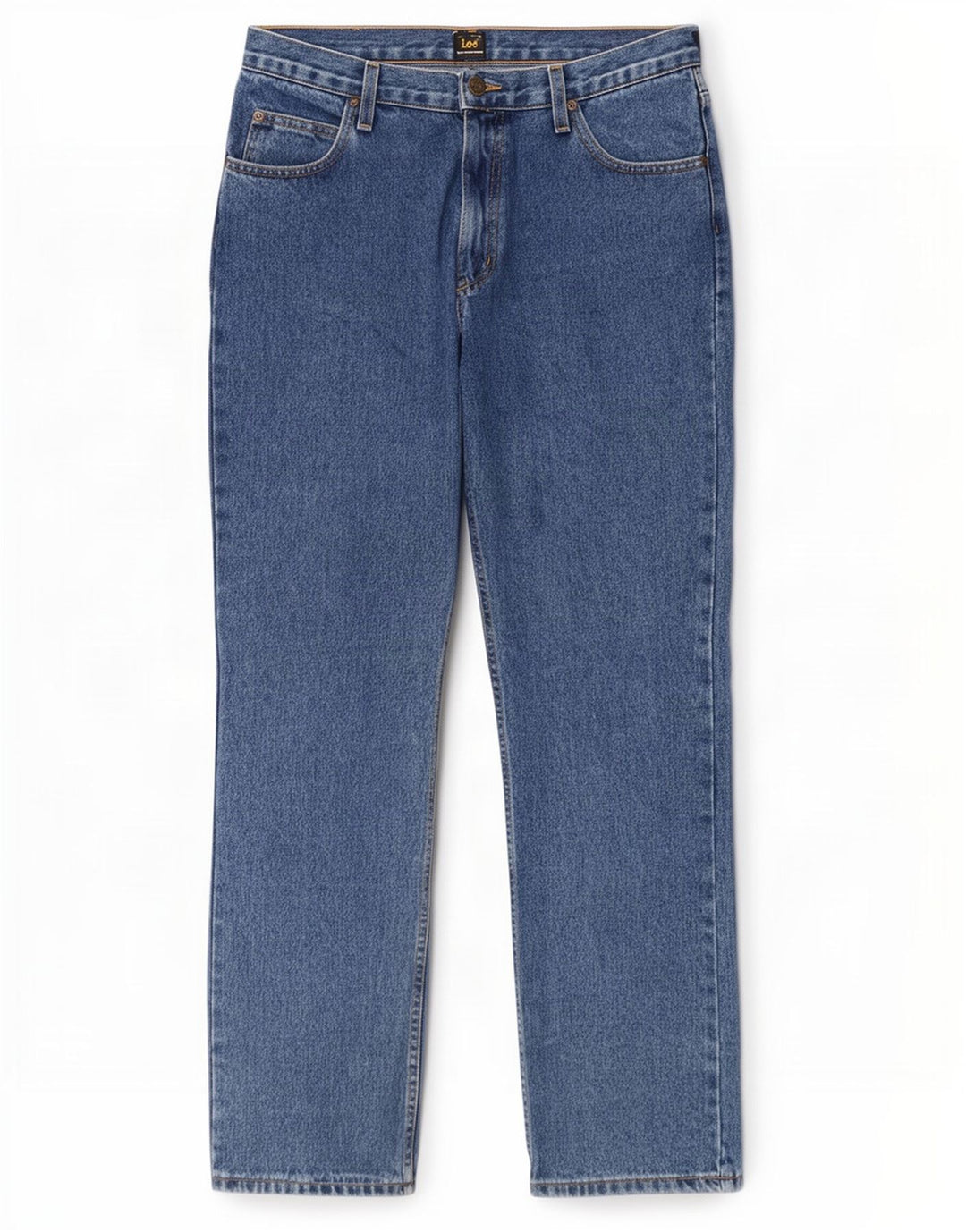 Мужские прямые джинсы Lee Brooklyn W34 L32, синий хлопок