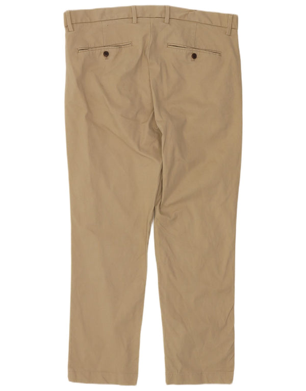 Gap Mens Slim Chino Trousers W34 L30 Beige Cotton