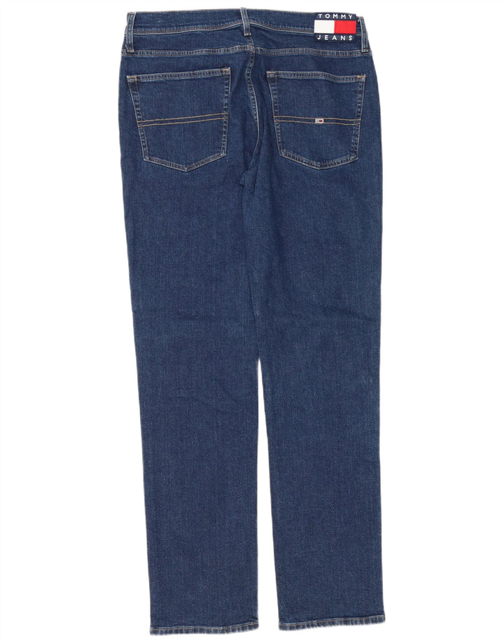 Tommy Jeans Мужские узкие джинсы W33 L34 Темно-синий хлопок