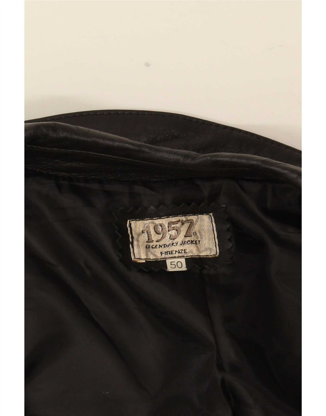 Легендарная куртка 1957 Женское кожаное пальто IT 50 XL Черный