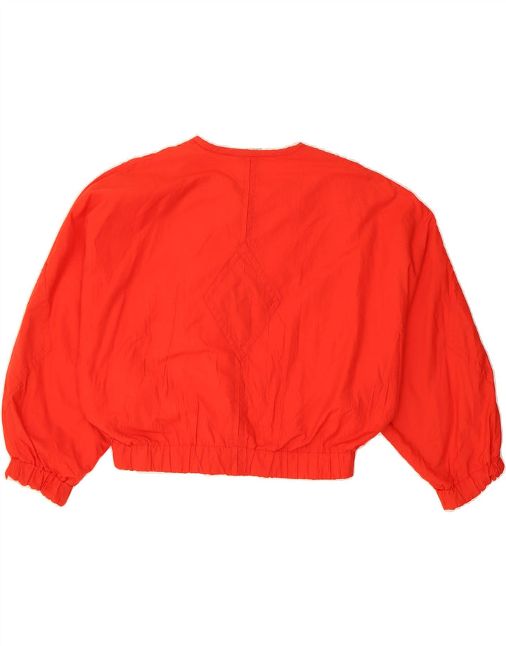 EMANUEL UNGARO Womens Vintage Crop Bomber Jacket IT 44 Medium Red Vintage Emanuel Ungaro and Second-Hand Emanuel Ungaro from Messina Hembry 