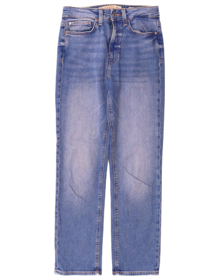 Женские прямые джинсы Guess W26 L28, синие, хлопок