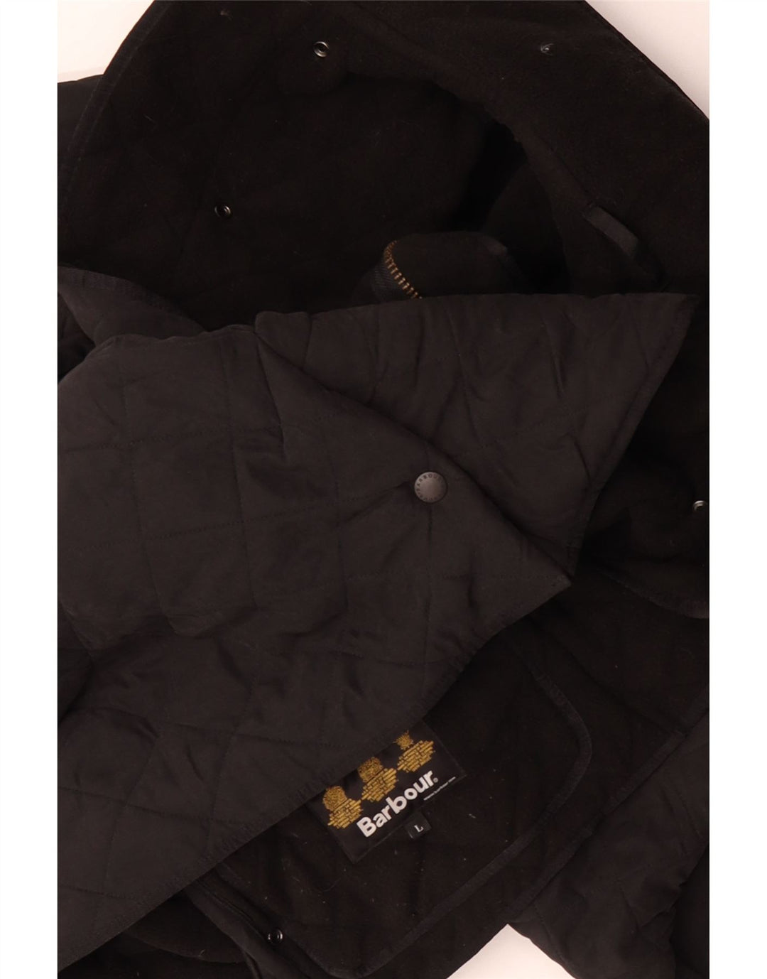 Мужская стеганая куртка BARBOUR UK 40 большая черная