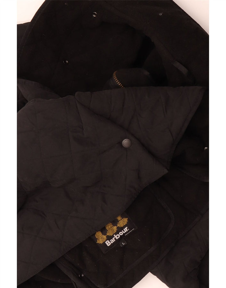 Мужская стеганая куртка BARBOUR UK 40 большая черная