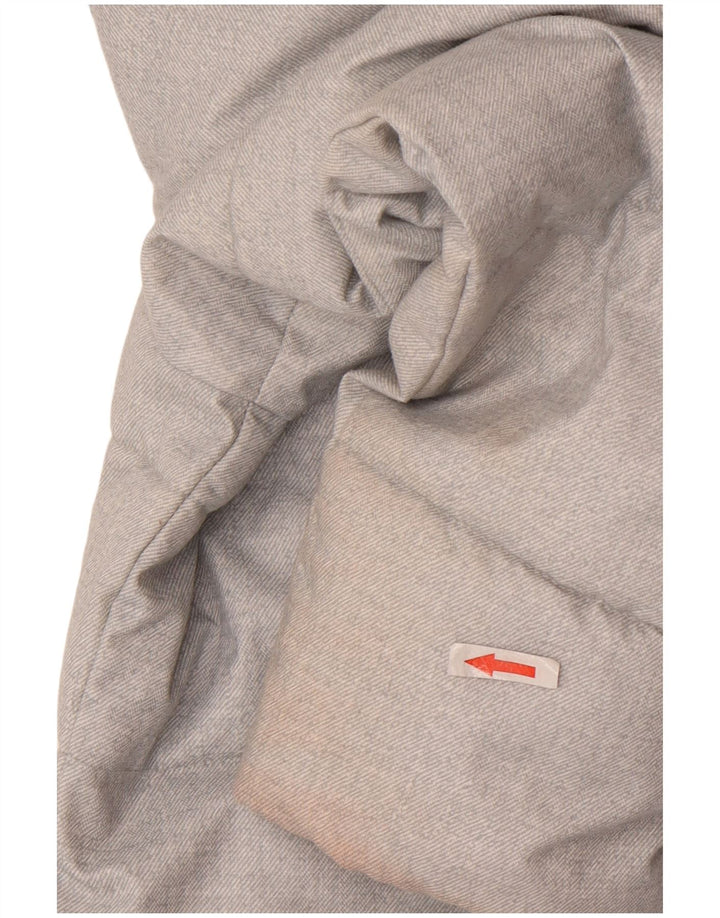 Женское стеганое пальто с капюшоном Barbour UK 16, большой серый полиэстер
