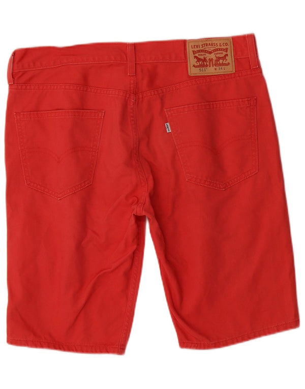 Мужские шорты чинос LEVI'S 511 Slim Fit W34, большие красные хлопковые