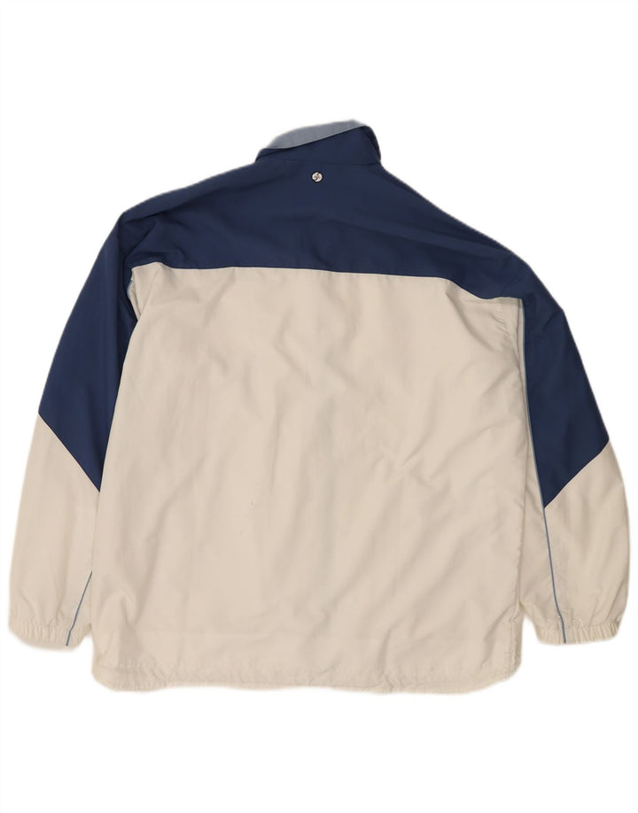 Женский спортивный костюм Adidas Oversized Top Jacket UK 16, большой белый цвет с цветными блоками
