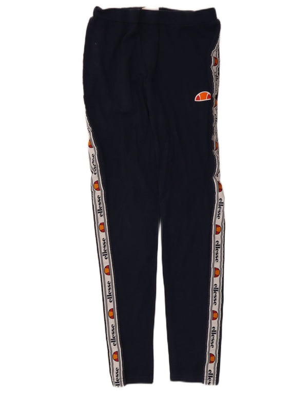 Женские леггинсы Ellesse с рисунком UK 12, средний темно-синий, хлопок с цветными блоками