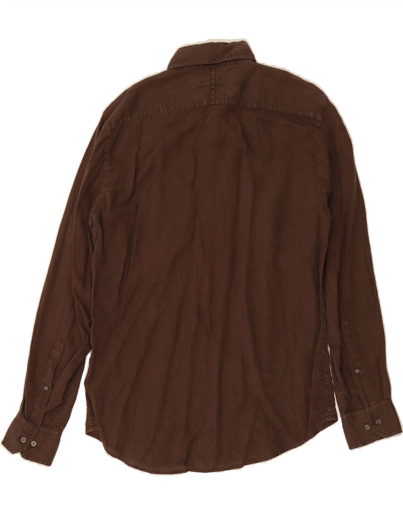 BANANA REPUBLIC Mens Shirt Small Brown Vintage Banana Republic and Second-Hand Banana Republic from Messina Hembry 