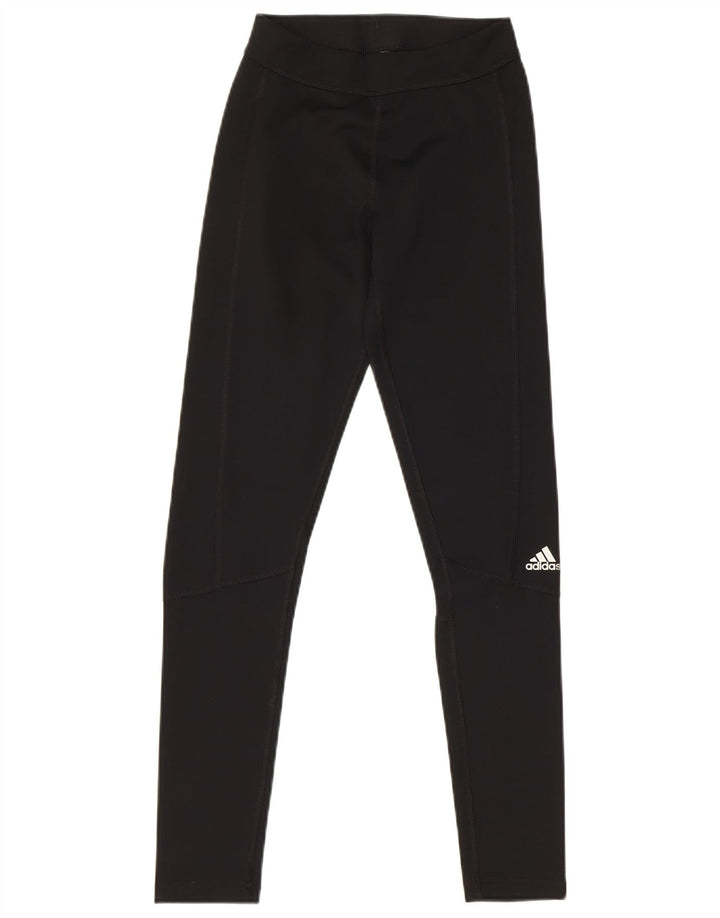Женские леггинсы Adidas Climalite UK 4 XS, черный полиэстер