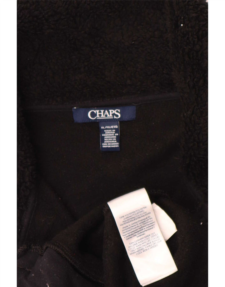 Женский флисовый жилет Chaps UK 18 XL, черный полиэстер